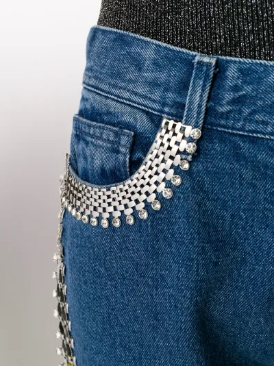 embellished side-stripe jeans 