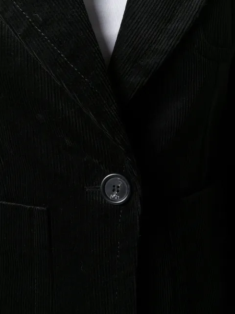 N°21 Corduroy Style Blazer Jacket In Black