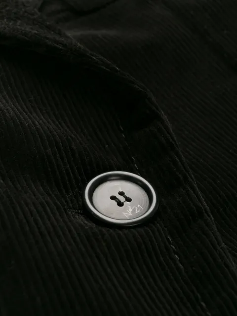 N°21 Corduroy Style Blazer Jacket In Black