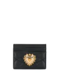 Dolce & Gabbana Devotion quilted card holder - Black