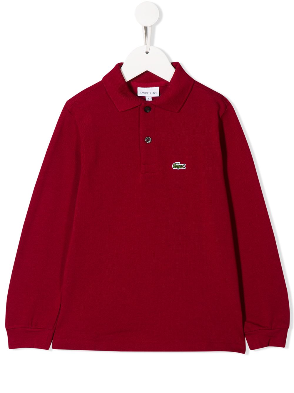 фото Lacoste Kids рубашка-поло с вышитым логотипом