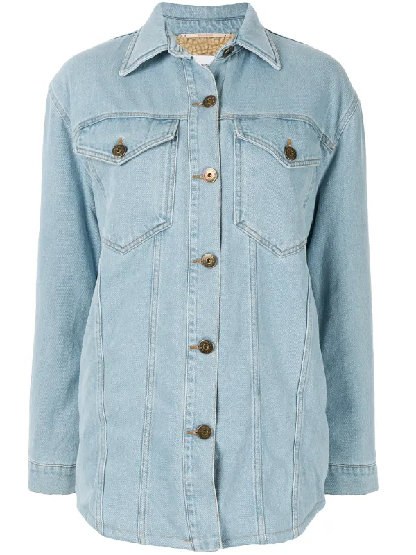 nanushka denim jacket