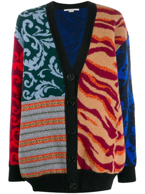 stella mccartney patchwork cardigan