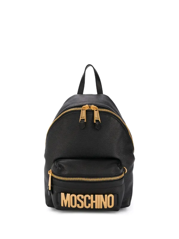 moschino leder rucksack