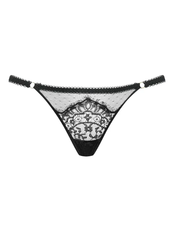 String Ouvrable Maison Close Divine - Noir Taille 42 - Neuf Avec étiquettes