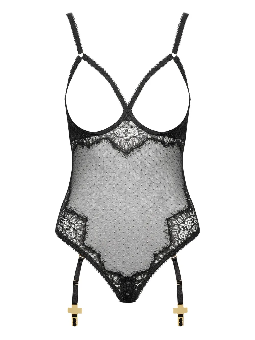 Maison Close Inspiration Divine ボディスーツ - ブラック Maison Close Inspiration Divine ボディスーツ - ブラック