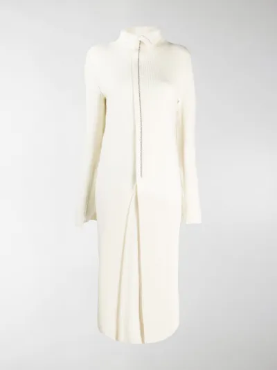 Jil Sander long ribbed knitted wool 