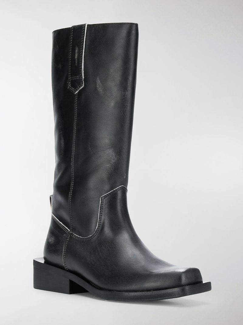 ganni mc boots black