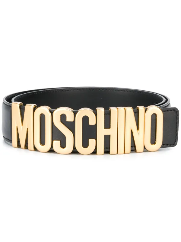 Moschino Logo Plaque Belt - Farfetch