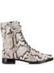 الصورة 1 من Alexandre Birman بوت كاحل بتأثير جلد الثعبان