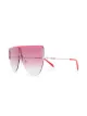 Image 2 of Emilio Pucci geometric shield curved sunglasses