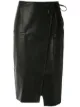 Image 1 of Armani Exchange wraparound A-line skirt