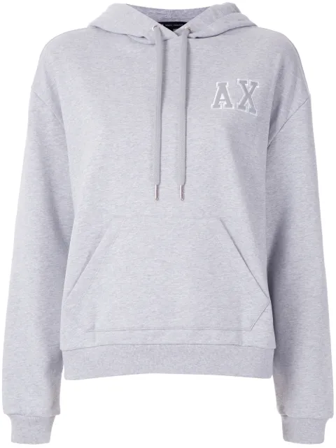armani exchange small logo moletom com capuz