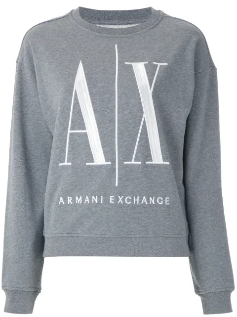 armani exchange small logo moletom com capuz