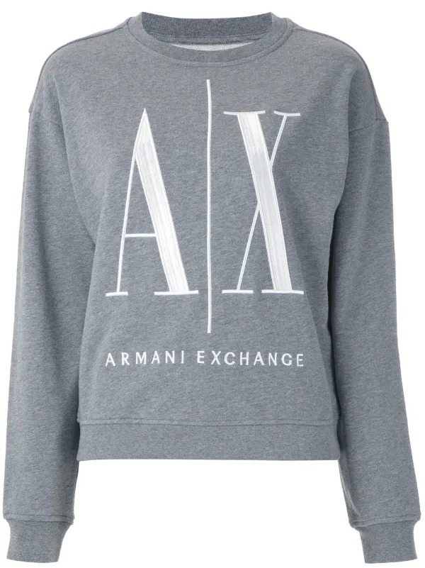 armani exchange crew neck sweatshirt