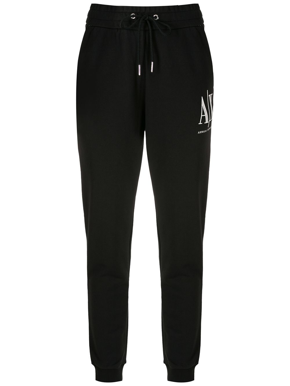 Armani Exchange logo track pants – Black