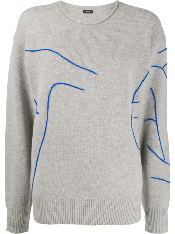 joseph embroidered sweater