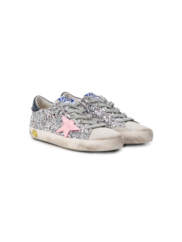 Golden Goose Kids Superstar Glitter 