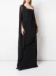Image 2 of Vera Wang draped one shoulder gown