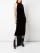 الصورة 2 من Vera Wang فستان سهرة مخمل بحمالة عنق