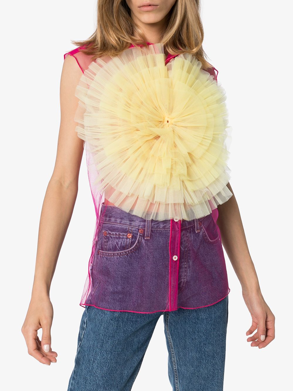 фото Viktor & rolf ruffle cocktail tulle blouse