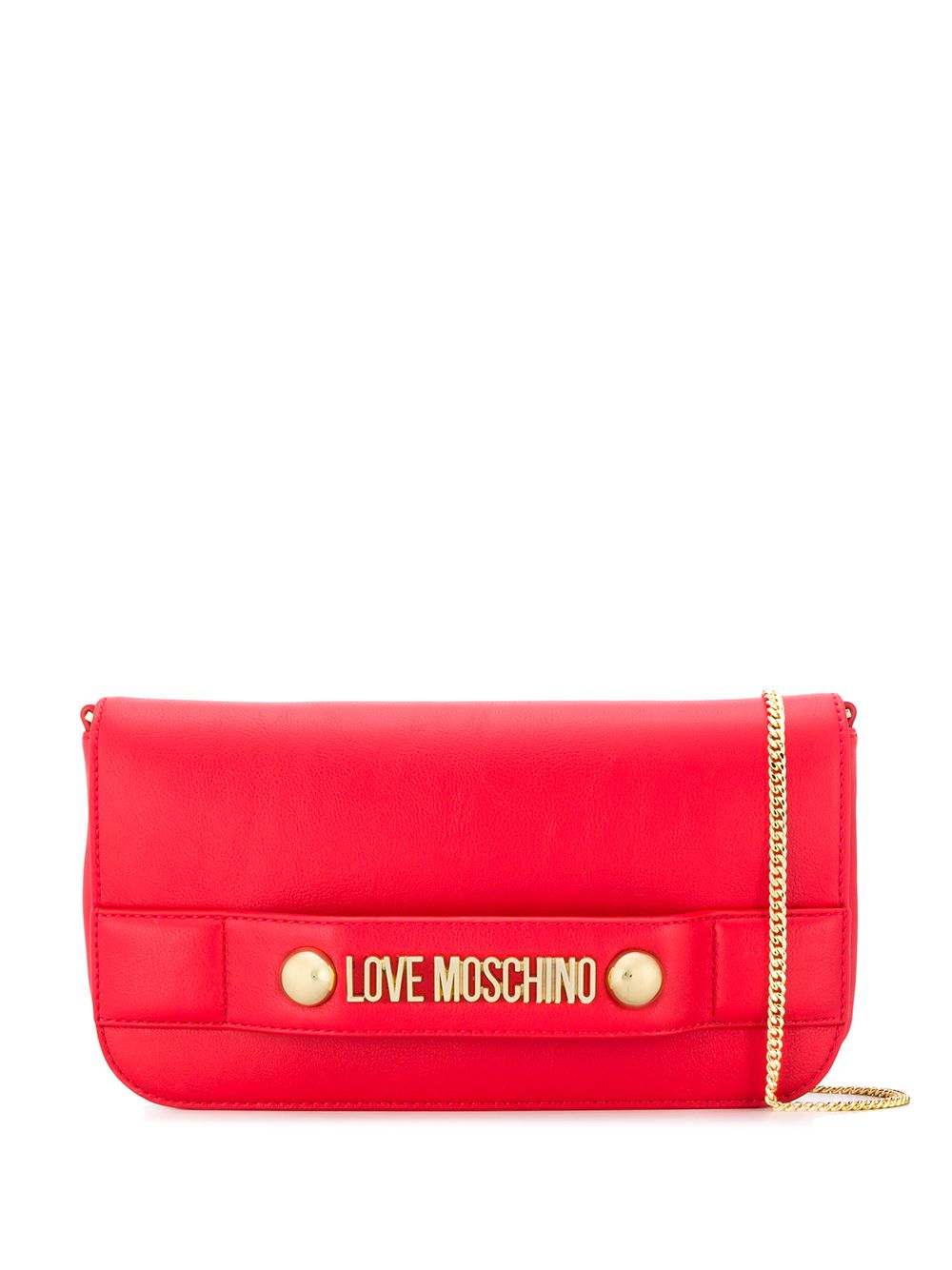 фото Love Moschino декорированный клатч с логотипом