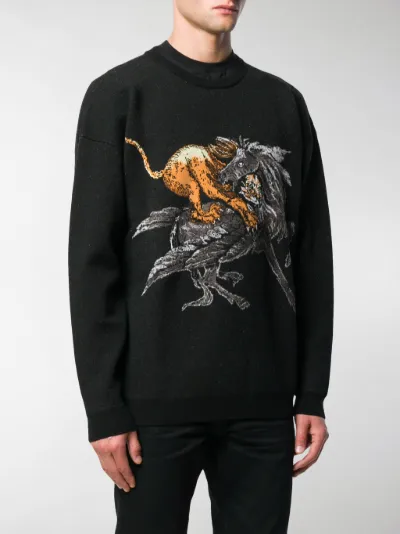givenchy band heavy sweater