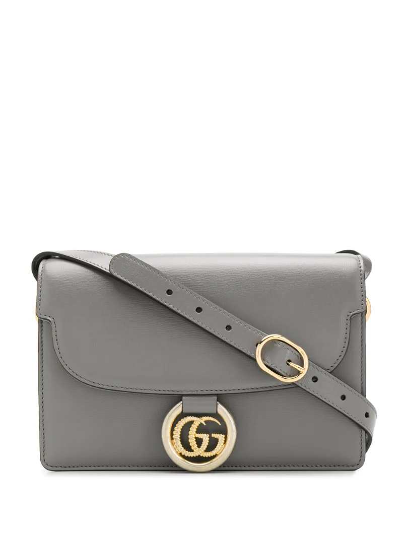 GUCCI GUCCI DOUBLE G SHOULDER BAG - GRAU
