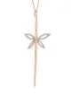 Anapsara 18kt yellow gold Dragonfly diamond necklace