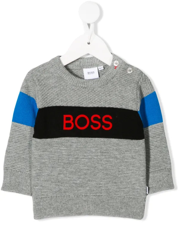 boss logo jumper