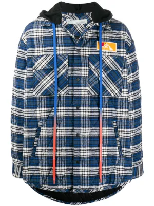 Karierte Hemdjacke mit Kapuze Karierte Hemdjacke mit Kapuze
