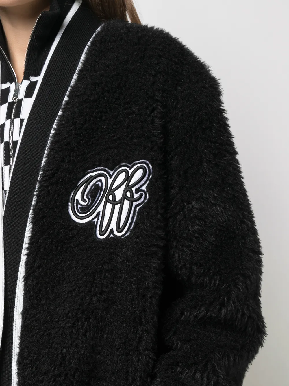 Off-White Universiteitsvest Zwart