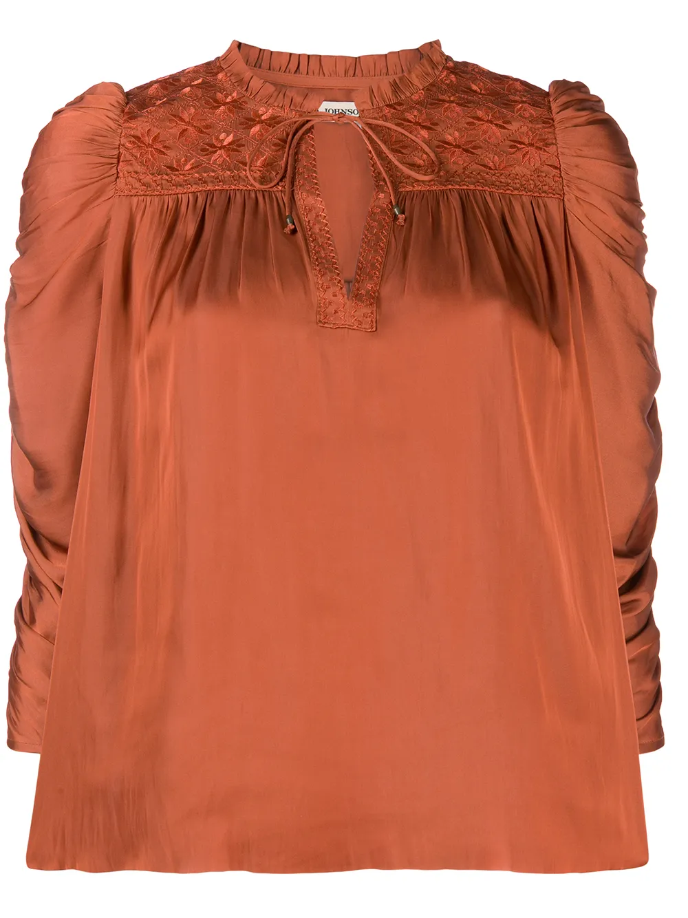 Ulla Johnson Blouse met pofmouwen Rood
