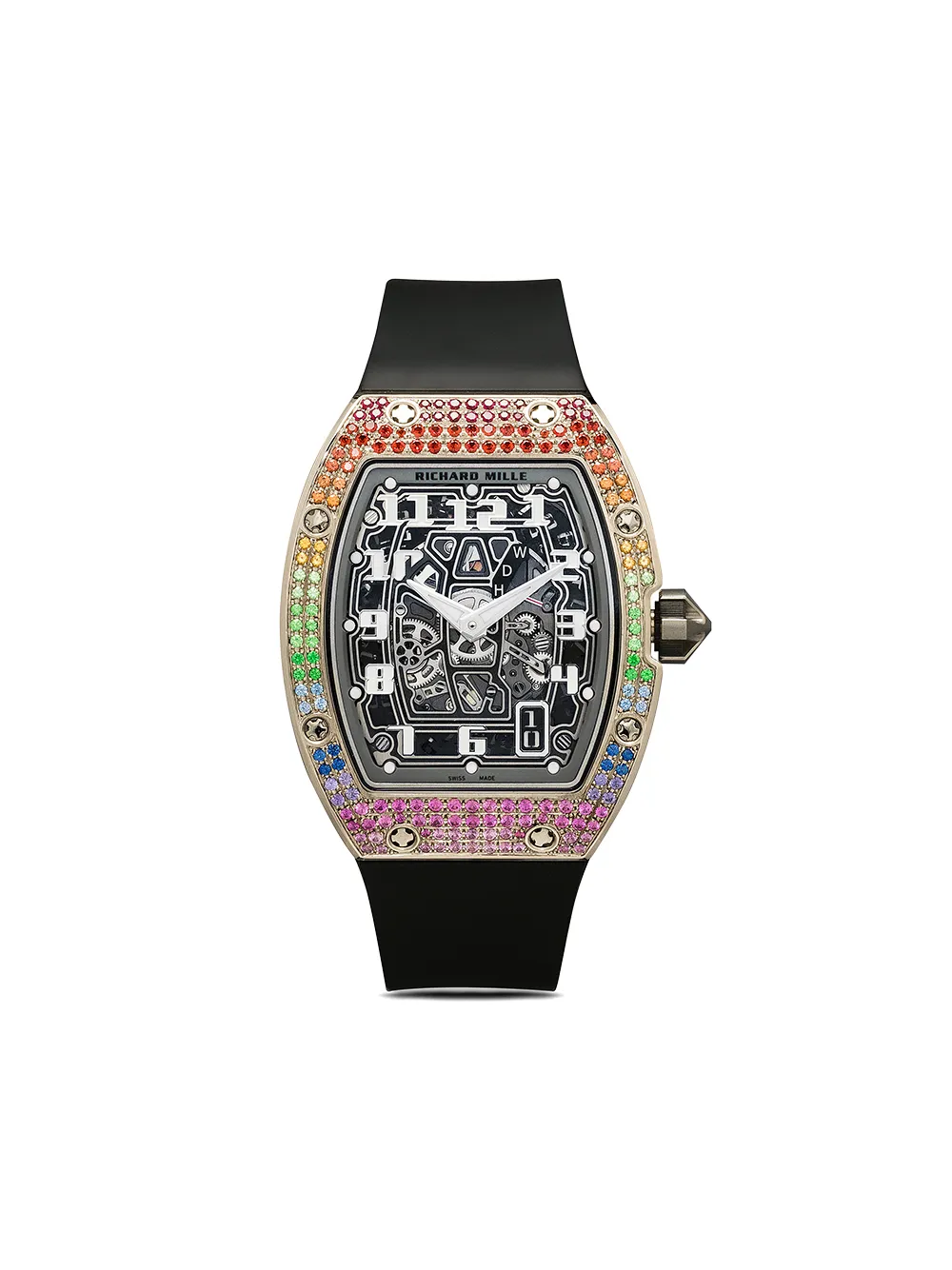 фото Mad paris кастомизированные наручные часы rm67-01 с сапфирами из коллаборации с richard mille