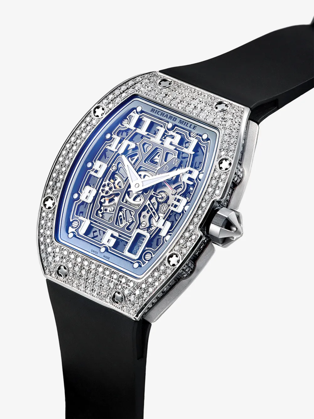 customised richard mille rm67-01 watch in black