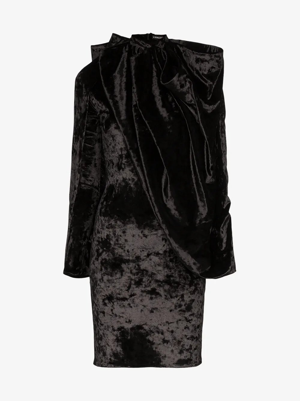 Y/project Dresses Y/PROJECT DRAPED CAPE-STYLE MINI DRESS