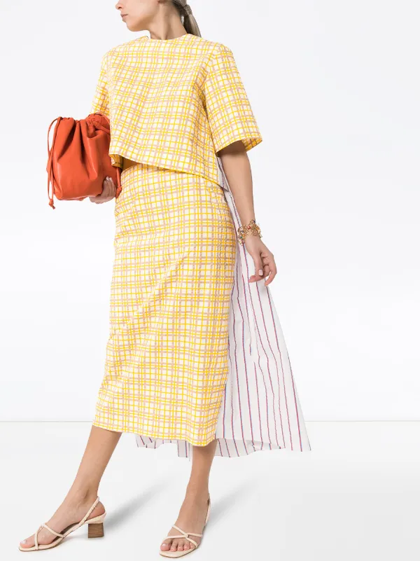 rosie assoulin yellow dress