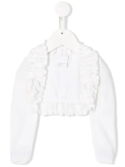 Colorichiari ruched design cardigan