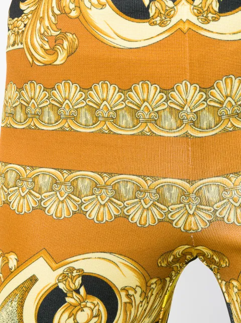 VERSACE HIGH WAIST BAROQUE TROUSERS