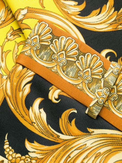 VERSACE HIGH WAIST BAROQUE TROUSERS