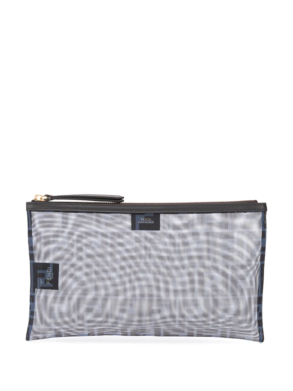 Fendi logo mesh clutch bag Fendi logo mesh clutch bag