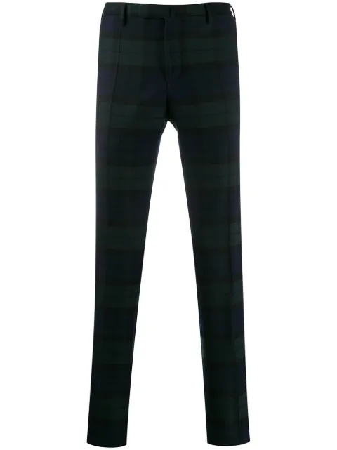 Incotex checked tailored trousers