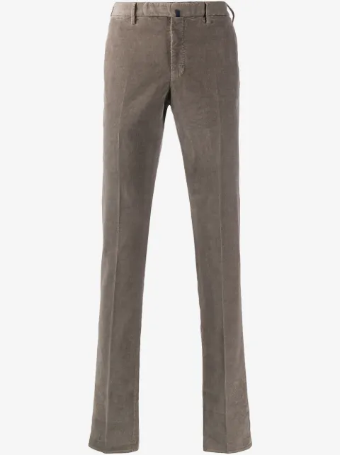 Incotex straight leg corduroy trousers
