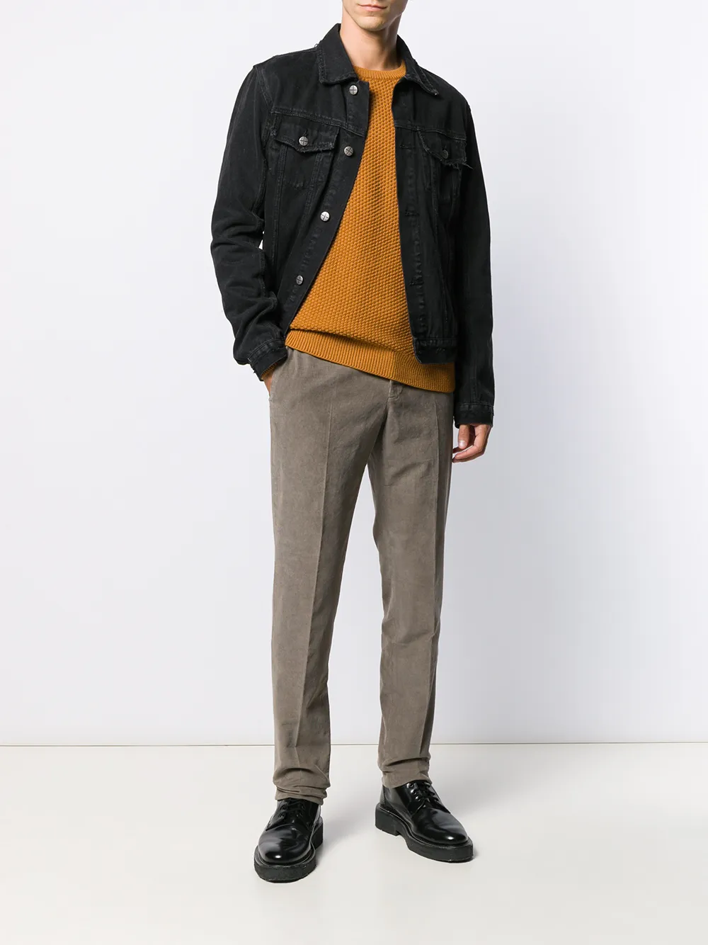 Incotex straight leg corduroy trousers | Chinos | Image 2