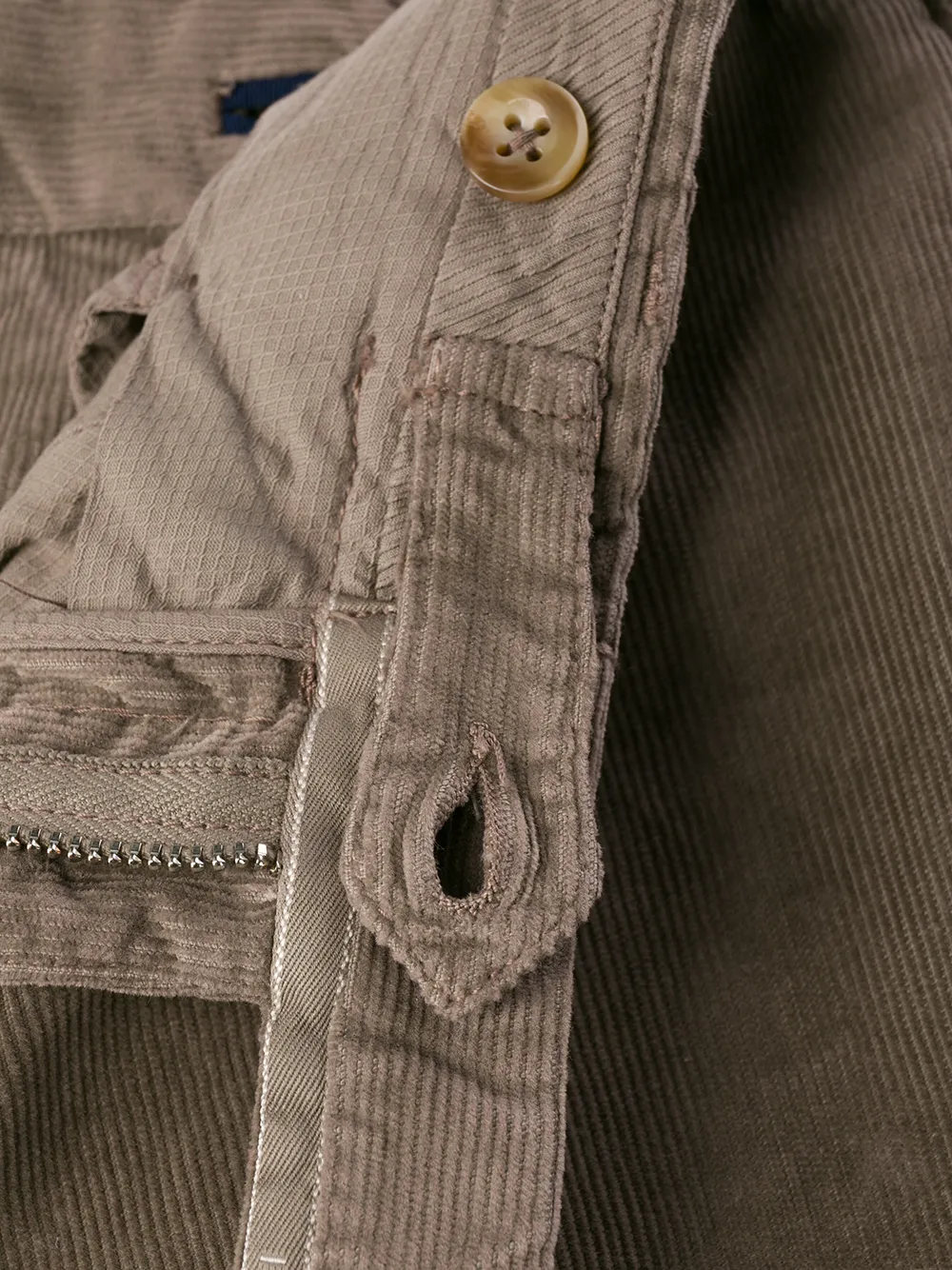 Incotex Ribfluwelen broek Bruin