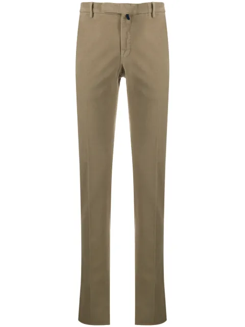 Incotex pantalones rectos texturizados