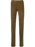 Incotex textured straight-leg trousers - Green