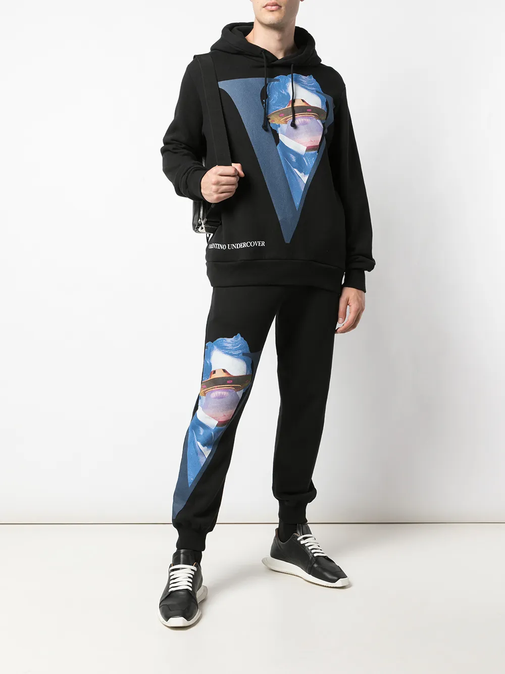 Undercover Trainingsbroek met print - Zwart