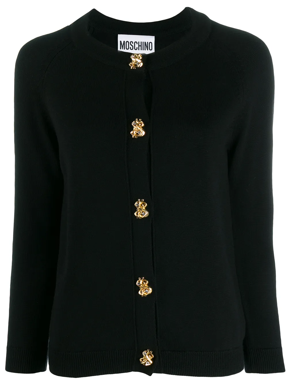 Moschino classic knitted cardigan | Black | Image 1