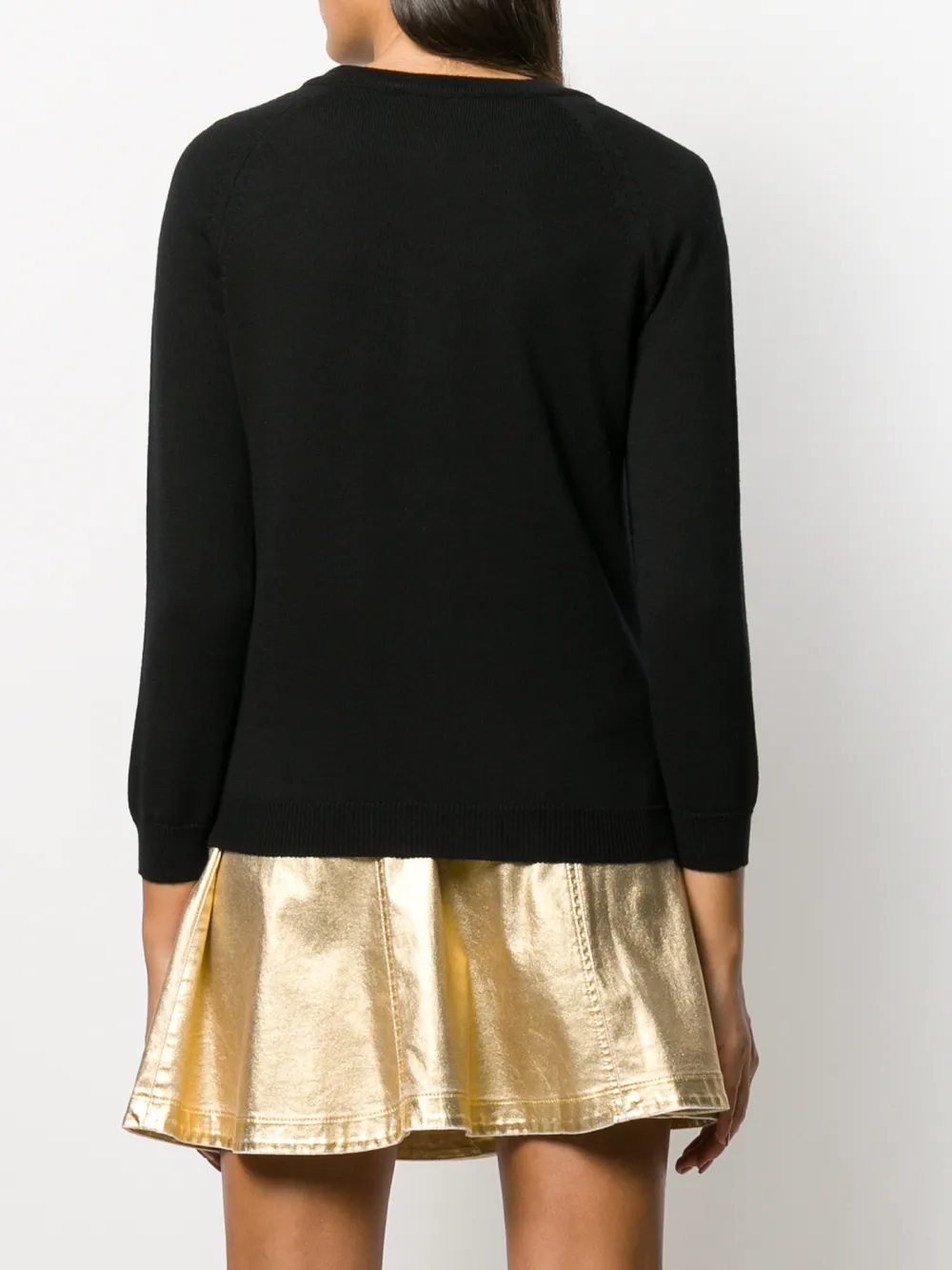 Moschino Klassiek gebreid vest Zwart